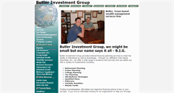 Desktop Screenshot of butlerinvestmentgroup.com